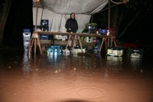 und steht das Wasser noch so hoch...